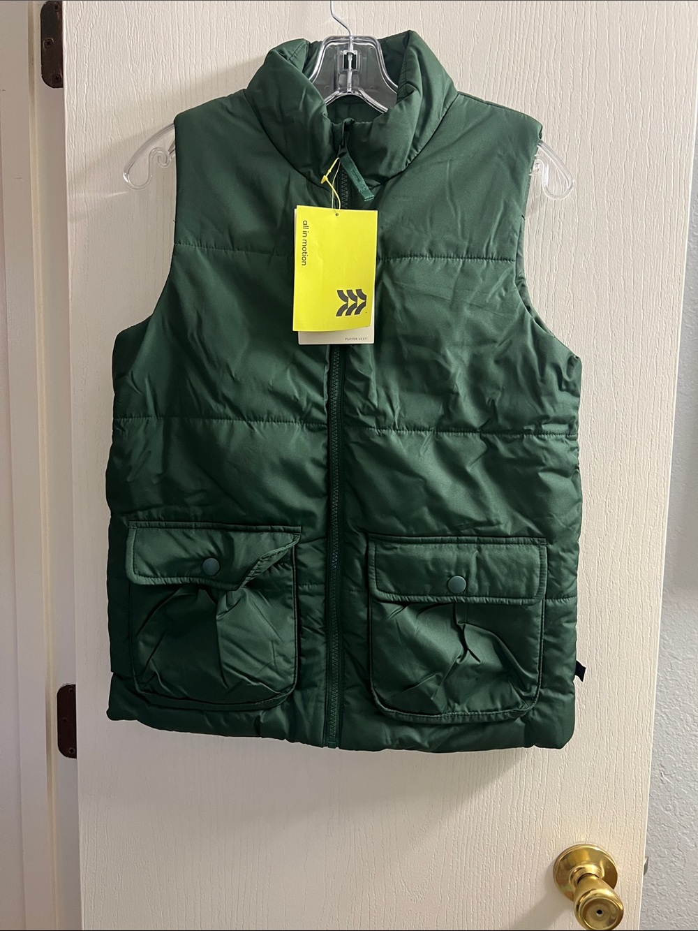 all in motion Kids Green Quilted Puffer Vest